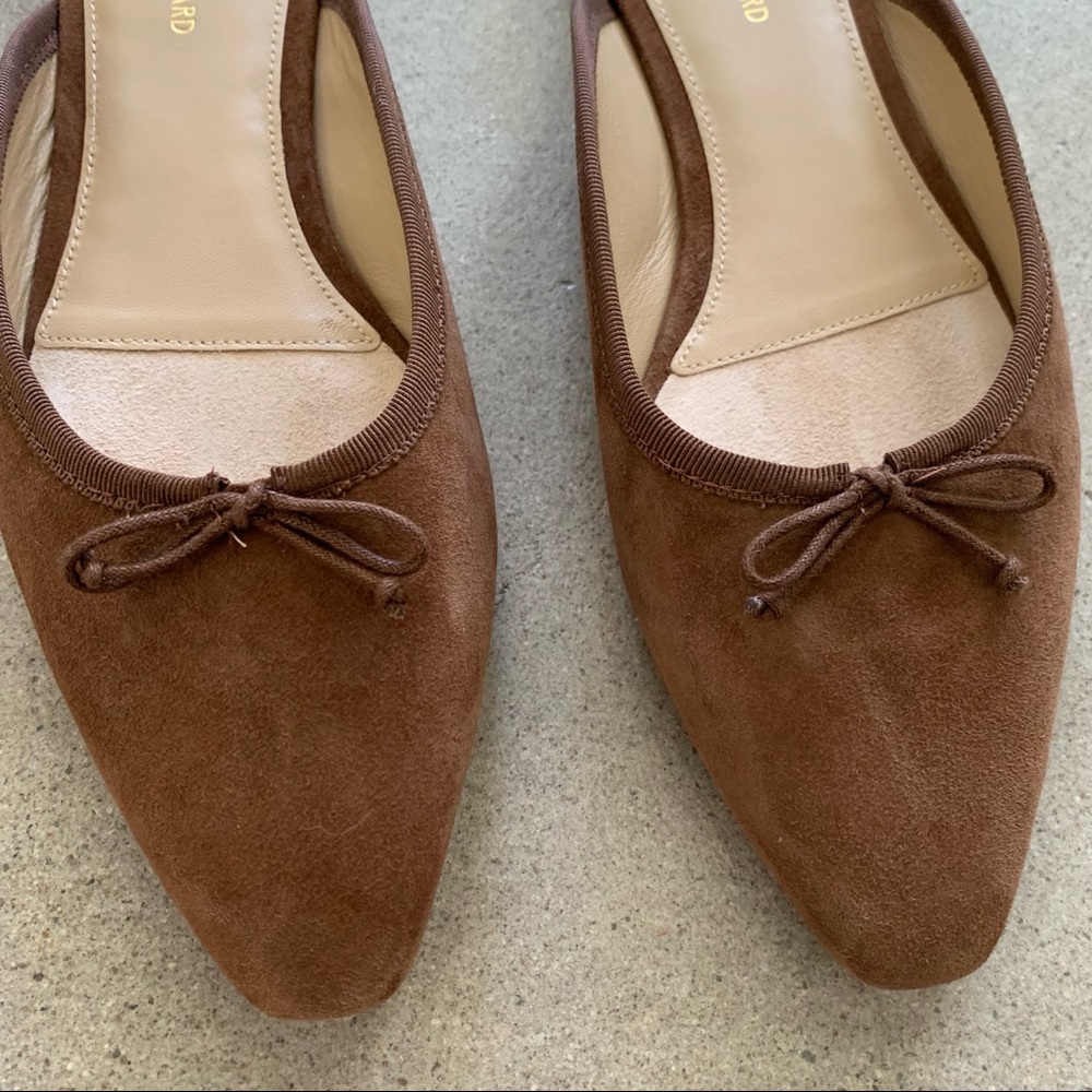 Veronica Beard Catherine Ballet Mules brown suede - Picture 2 of 6